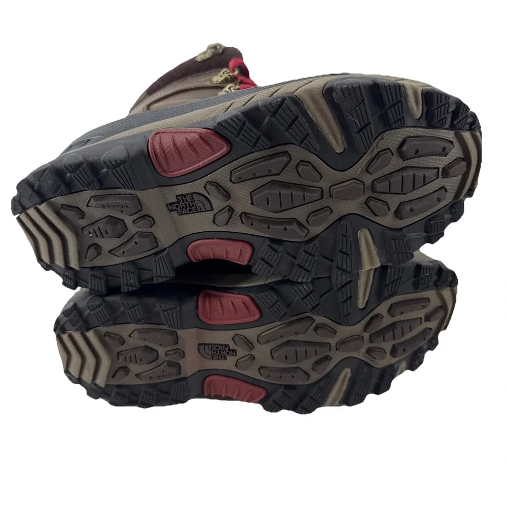 The North Face Chilkat II Luxe Boots Men 8 Brown Waterproof Insulated Winter